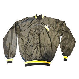 VTG Pittsburgh Penguins 90s Pullover 1/4 Zip Jacket By DeLong USA NHL Licensed